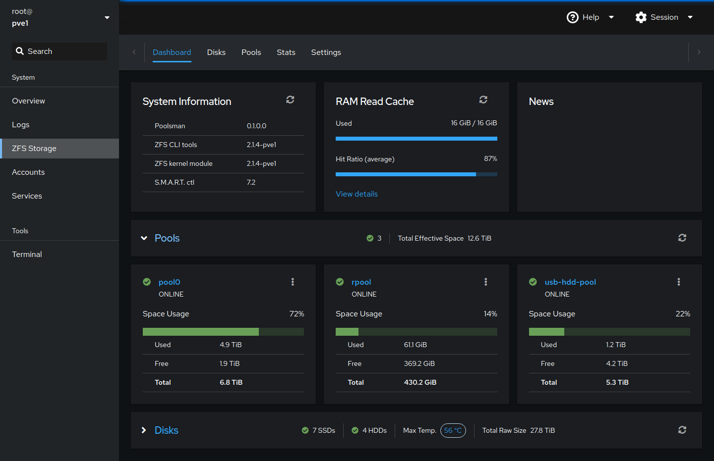 Poolsman Dark Theme